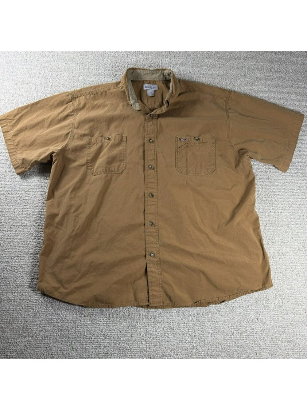 Carhartt Short Sleeve Relaxed Fit Shirt Brown Men’s Size XXL